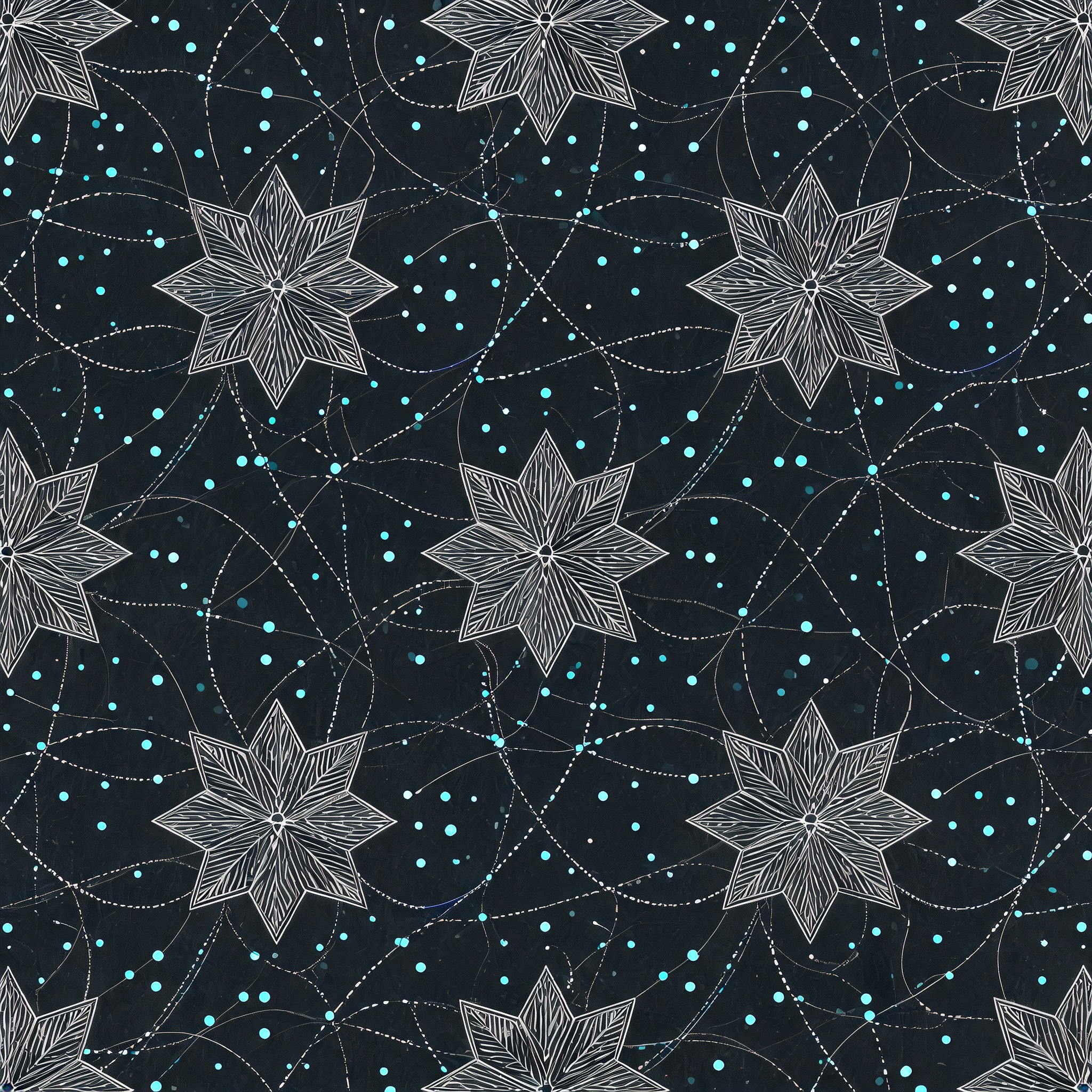 银线星图 · 10 AI 花型